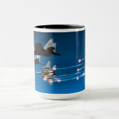 MUG AVION DE CHASSE DE FUSÉES (Centre)
