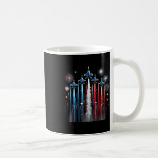 Mug Avion de chasse Drapeau américain Patriotique 4e O
