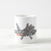 Mug Avion de chasse du frelon F18 - charge statique - (Centre)
