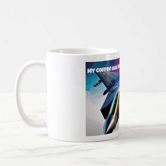 Mug Avion de chasse F-35 (Gauche)