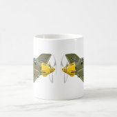 Mug Avion de chasseur rétro-dessiné (Centre)