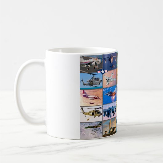 MUG AVION DE COMBAT AMÉRICAIN - TEMPÊTE DÉSERTE "MONTA (Gauche)