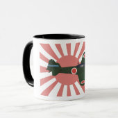 Mug Avion de combat zéro de 2ÈME GUERRE MONDIALE (Devant gauche)