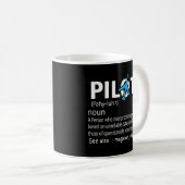 Mug Avion de définition de pilote (Devant droit)