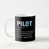 Mug Avion de définition de pilote (Gauche)