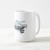 Mug Avion de dessin (Devant droit)