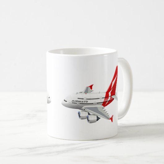 Mug Avion de dessin (Devant droit)