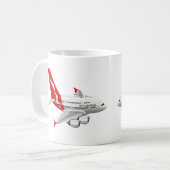 Mug Avion de dessin (Devant gauche)