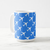 Mug Avion Funky Avion Pilote Aviation Vol Ciel (Devant gauche)