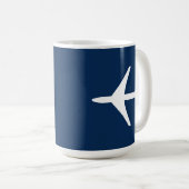 Mug Avion Funky Avion Pilote Aviation Vol Ciel (Devant droit)
