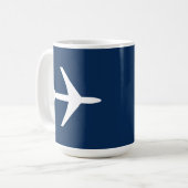 Mug Avion Funky Avion Pilote Aviation Vol Ciel (Devant gauche)