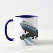 Mug Avion. Jumbo jet. (Gauche)