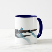 Mug Avion. Jumbo jet. (Devant droit)