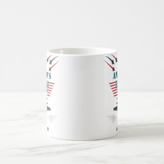 Mug Avion pilote de chasseur à réaction de la force aé (Centre)