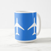 Mug Avion-pilote de l'avion Funky Plane Aviation Vol S (Devant droit)