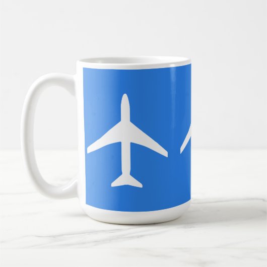 Mug Avion-pilote de l'avion Funky Plane Aviation Vol S (Gauche)
