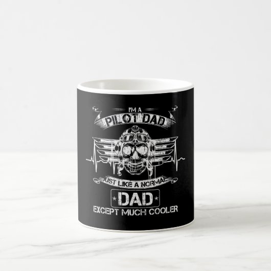 Mug Avion Pilote Papa Juste Normal Mais Beaucoup Glaci (Centre)