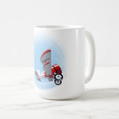 Mug Avion rétro de dessin (Devant droit)