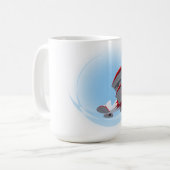 Mug Avion rétro de dessin (Devant gauche)