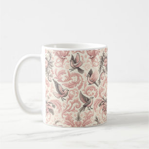 Mug Avion victorien : un jardin pastel rose