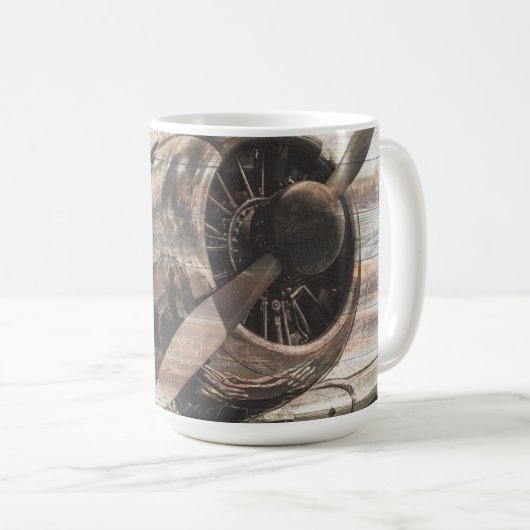 Mug Avion Vintage (Devant droit)