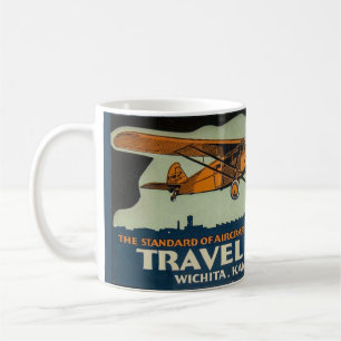 Mug Avion Vintage Travel Air, Wichita la capitale de l