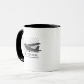 Mug Avions à haute voilure - texte fait sur commande (Devant gauche)