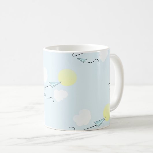 Mug avions à papier (Devant droit)