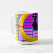 Mug Avions bleus rouges volants (Devant gauche)
