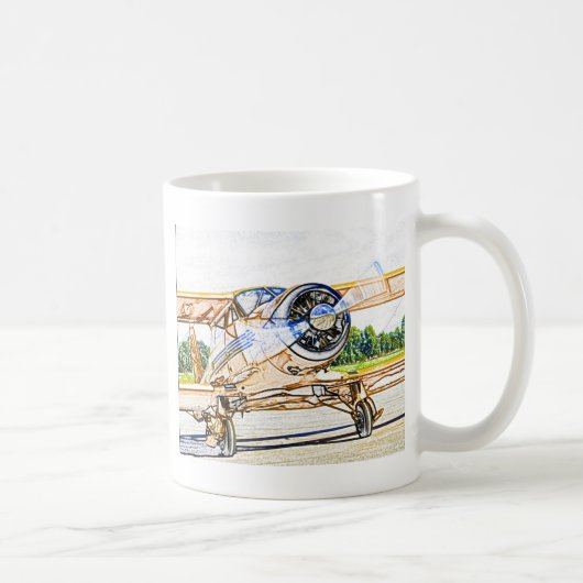Mug Avions de cru de Beachcraft Staggerwing (Droite)