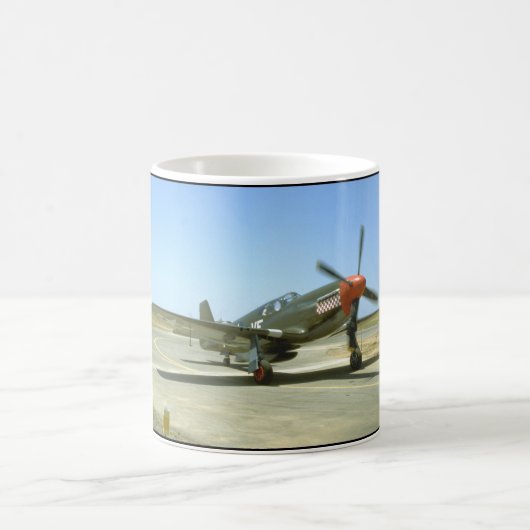 Mug Avions verts de Taxiing_WWII du mustang P51 (Centre)