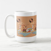 Mug Aviron de pin-up de champ de femmes (Gauche)