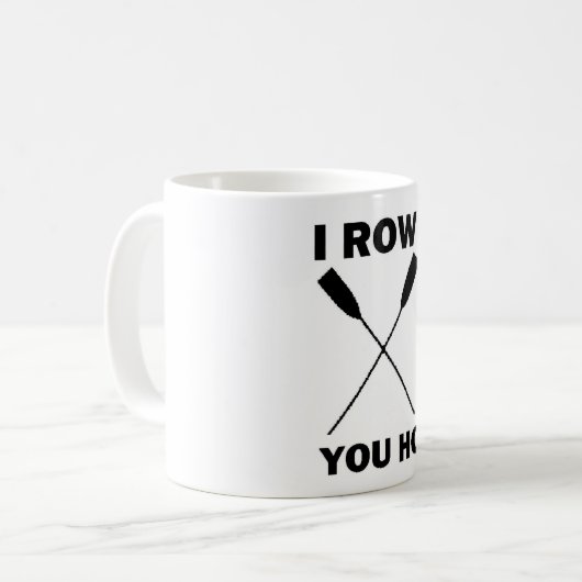 Mug aviron sculling de rangée de bateau d'équipe (Devant gauche)