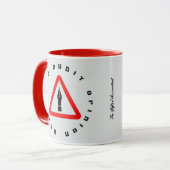 Mug "Avis de vérification admissible" (Devant gauche)