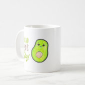 Mug Avo bonne journée Kawaii Avocado Tropical Fruit mi (Devant gauche)