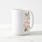 Mug Avó Bright Holly Christmas Red Script (Devant droit)