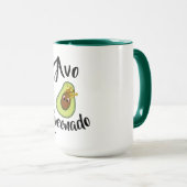 Mug "Avo Queenado" Avocado Queen régime sain drôle (Devant droit)