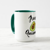 Mug "Avo Queenado" Avocado Queen régime sain drôle (Devant gauche)