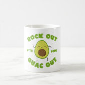 Mug Avocado Dansant "Rock Out With Your Guac Out" (Centre)