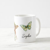 Mug Avocado Hat Butterfly Red Head Female (Devant droit)