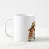 Mug Avocado Hat Butterfly Red Head Female (Gauche)