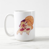 Mug Avocado Surfing on a Slice of Pizza Summer Version (Gauche)