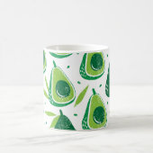 Mug Avocado, timbre texturé, motif transparent. (Centre)