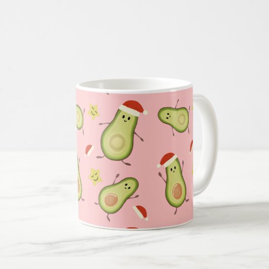 Mug Avocados & Noël (Devant droit)