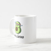 Mug Avocardio Funny Excercise Avocado (Devant gauche)