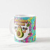 Mug Avocardo Power Drôle Cartoon Design (Devant gauche)
