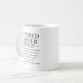 Mug Avocat à la retraite (Devant gauche)
