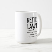 Mug Avocat à la retraite (Devant droit)