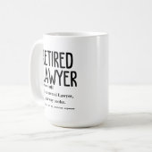 Mug Avocat à la retraite (Devant gauche)