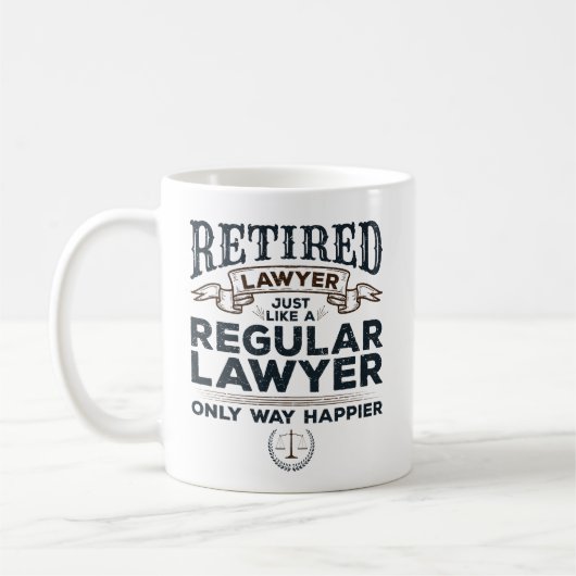 Mug Avocat à la retraite Procureur à la retraite beauc (Gauche)